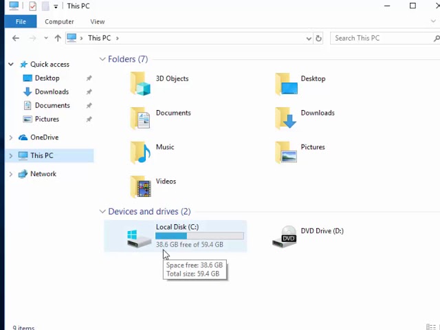 How To Check Your Disk Space In Windows 10 Youtube