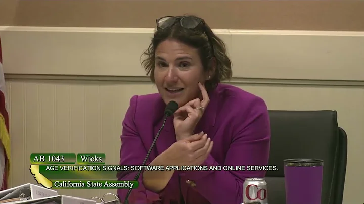 Testimony CA Lawmakers: Oppose App Store Age Verification Mandate (AB 1043)