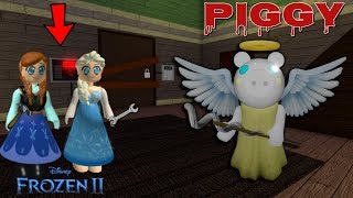 🥶ANNA Y ELSA DE FROZEN 2 INTENTAN ESCAPAR DE PIGGY🐷- ROBLOX ESCAPA DE LA CERDA