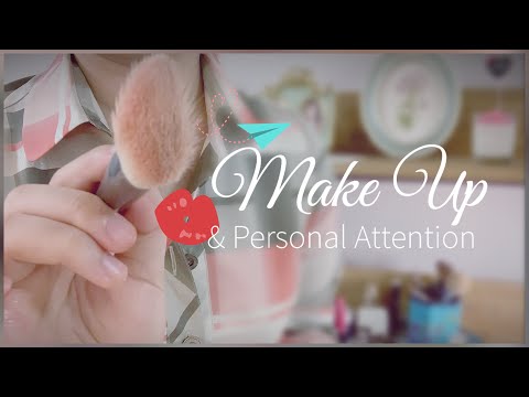 ASMR Doing Your winter Holiday Make Up (No Talking) - personal attention, trigger