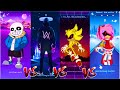 Sans VS Alan Walker VS Super Sonic Exe VS Amy Exe / Top Music Games