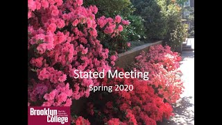 Brooklyn College Stated Meeting | Spring 2020