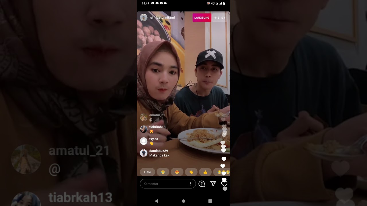 LIVE IG KK TAMI DAN EVAN MARVINO LAGI BUKA PUASA || 26.04.21