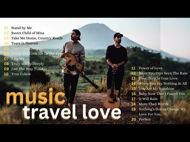 Acoustic Songs 🎶 Love Songs 2024 💖 Music Travel Love Cover class=