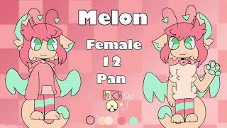 Melon’s ref sheet + schedule I guess [read desc]