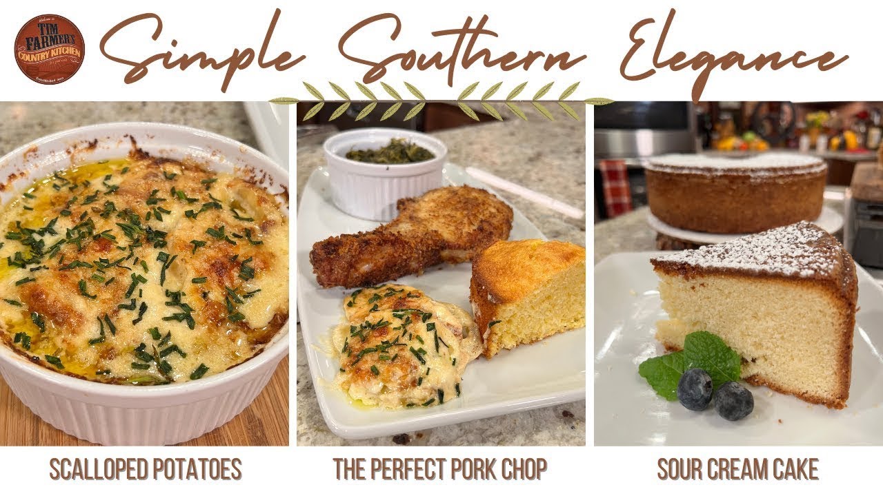 Perfect Pork Chop, Scalloped Potatoes, Sour Cream Cake and American Chestnut Trees (#1331)