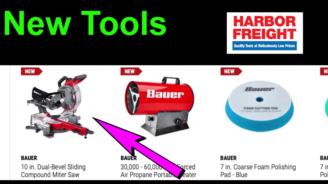 New Tools! Harbor Freight YouTube