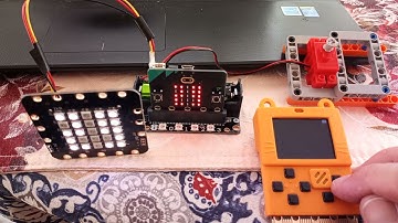 51Bit Colorbit with Meowbit sending temperature to Microbit: Video #1