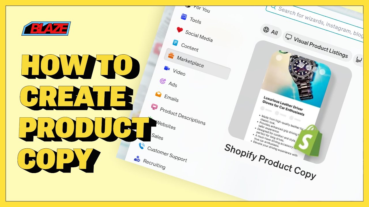 How to Create Product Copy - YouTube