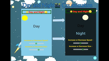 Day and Night🌃 Awesome Pure Css animation | Css Day and Night🌃 animation tutorial.