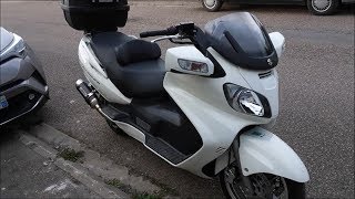 2009 Suzuki Burgman 650 startup, engine and tour