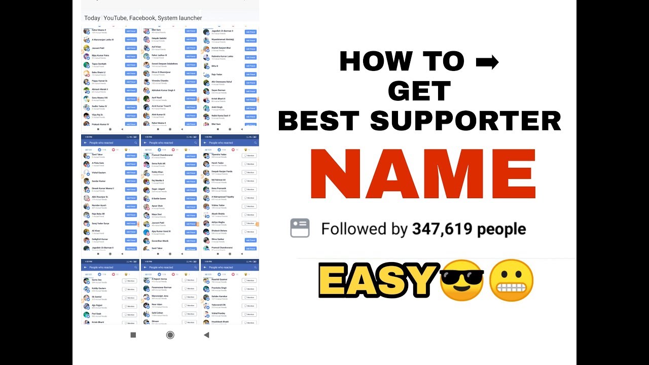 How to get best supporter name/make unlimited followers daily😎 YouTube