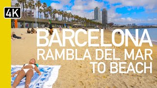 Barcelona Beach, Rambla De Mar & Port Vell What's It Like Now! | Barcelona - What To Do And See?