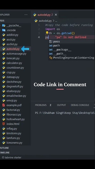 #short trick to self deleting file in python #developers #shorts - YouTube