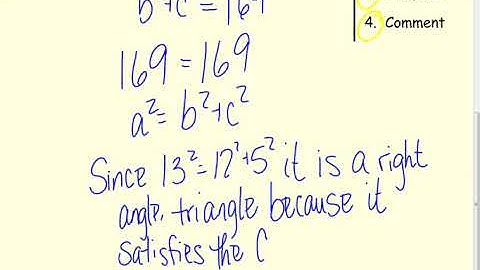 36  Converse of Pythagoras Theorem   National 5 video