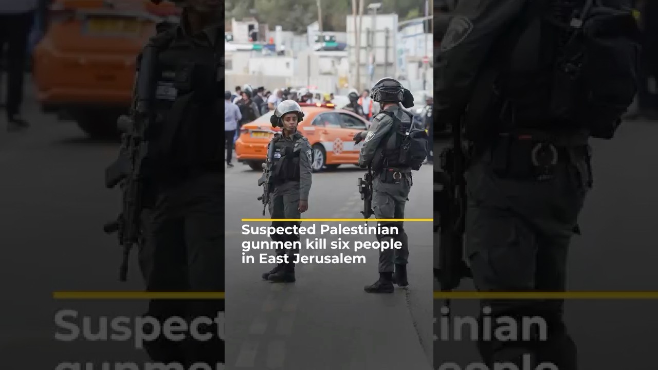 قتل مسلحون فلسطينيون مشتبه بهم ستة أشخاص في القدس الشرقية | AJ #shorts
