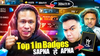 Top 1 in Badges 😂 Buying Season 47 New Elite Pass with more than 4000 Diamonds 😱 Free Fire Max