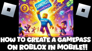 How to create a Gamepass on roblox in mobile                   #roblox #easy #tutorial #game #pass