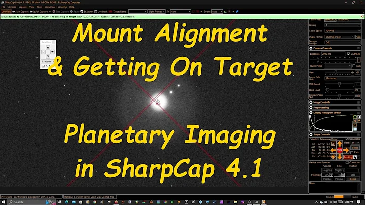Mount Alignment & Getting On Target - Planetary Imaging in SharpCap 4.1