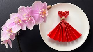 How To Fold A Napkin Dress