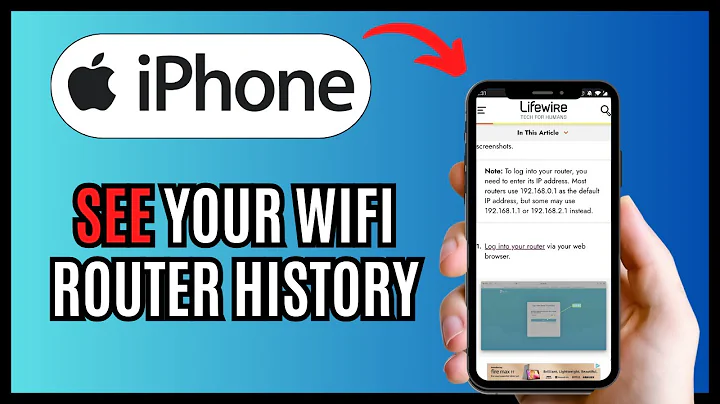How To See Your WiFi Router History On iPhone 2024!