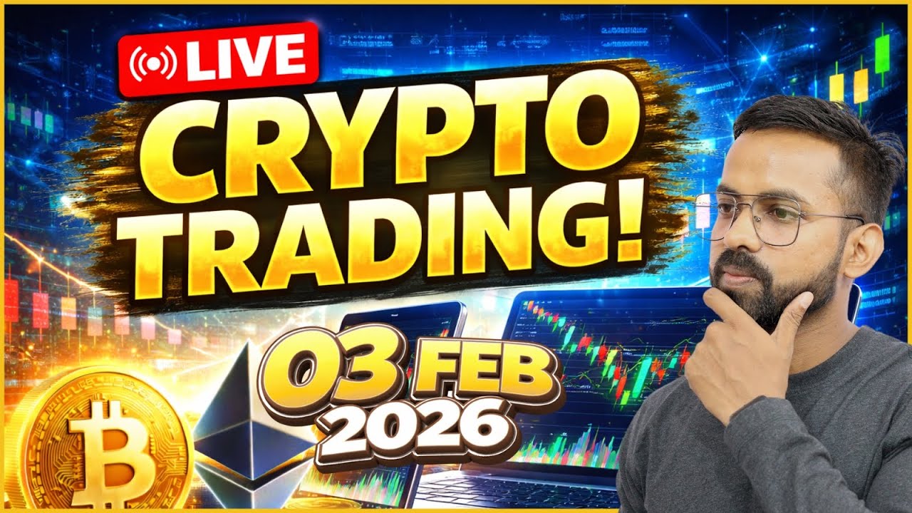 Crypto Live Trading 🔴 BTC & ETH Live Price Analysis | Crypto Market Today (Hindi) | 03 FEB 2026