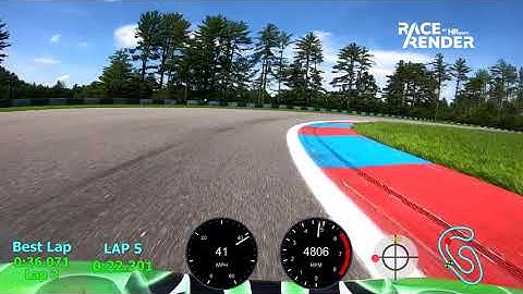 Club Motorsports - Briggs L206 Cadet - Race Render Overlay with GoPro Video and MyChron5 Data.