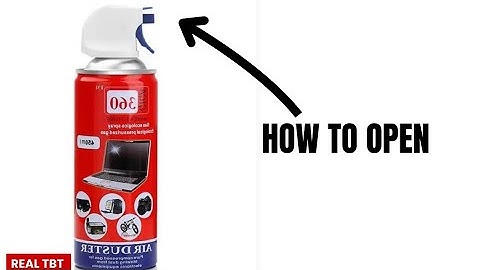 How to open a compressed air duster can
