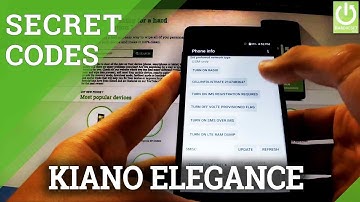 Hidden Menu KIANO Elegance 5.0 - Secret Codes / TIPS & TRICKS