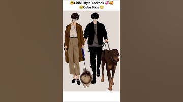 Ghibli style Taekook Picture 💞😉#bts #ghibli #ghiblistyle #taekook #taehyung #jungkook #shorts #love