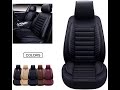 OASIS AUTO Leather Car Seat Covers, Faux Leatherette Automotive Vehicle Cushion Cover for cars.