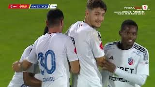 GOOOL! CS Mioveni - FC Botoșani 0-1. Mailat păcălește pasul la offside și reia plasat