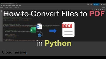 How to Convert Files to PDF in Python
