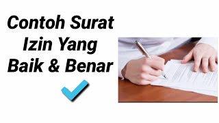 Contoh Buat Surat Izin Yang Baik & Benar ✔️