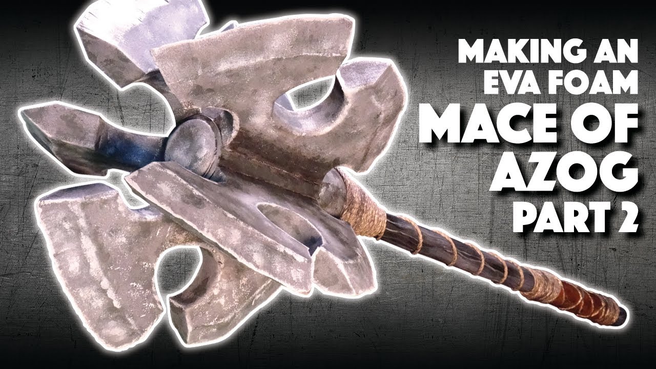 Making An EVA Foam Mace Of Azog Part 2