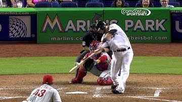 PHI@MIA: Salty launches a two-run shot to left-center