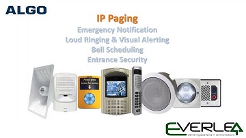 Algo Product Range Introduction