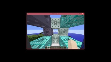 A Minecraft Fly-through of a Menger Sponge Coded using Bricklayer