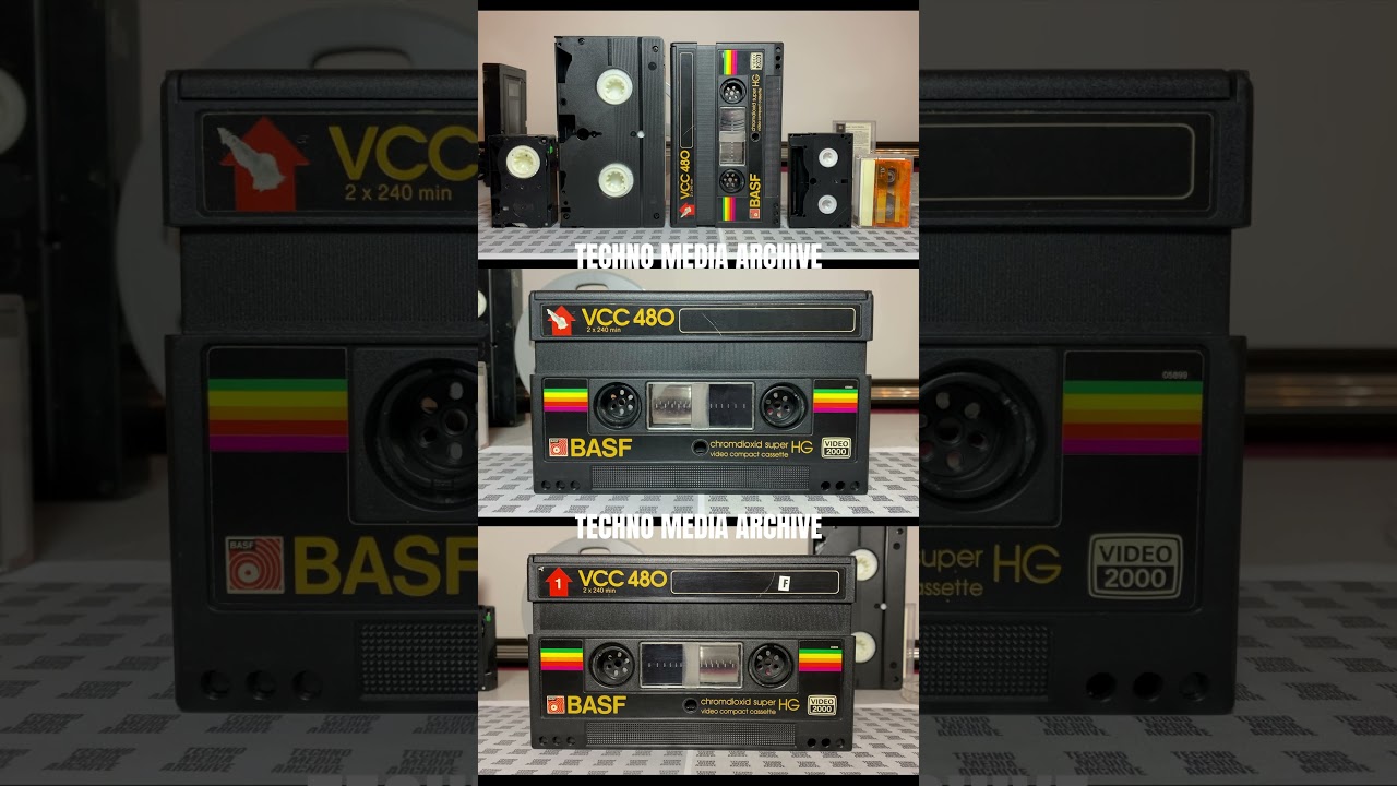 BASF Video Compact Cassette. 480 min. Double sided 