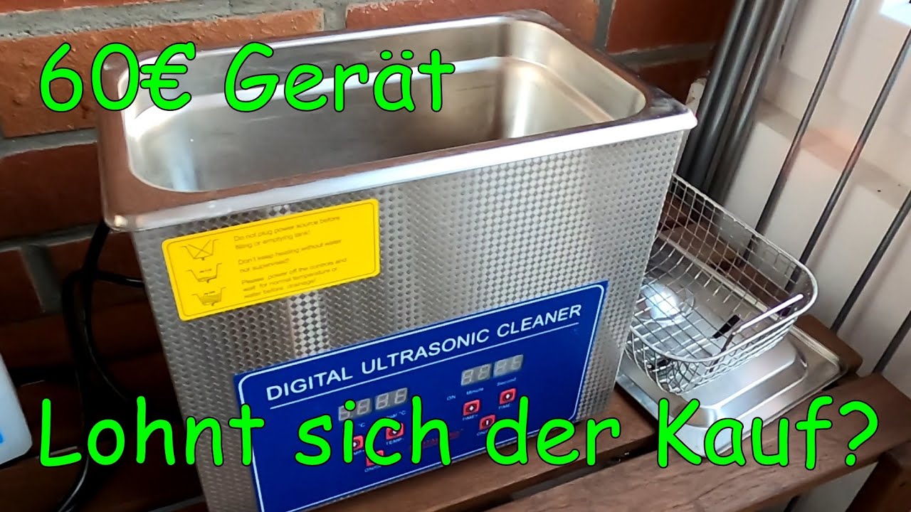Lohnt sich ein günstiges Ultraschall Reinigungsgerät? Test an einem Vergaser im Ultraschallreiniger