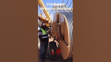 Stringing machines, #amazing #highvoltage #electricity #highvoltage #transmission #youtubeshorts