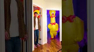 TRAPPED!!! EVIL CHICKEN😨 with Merrick and @topperguild #Shorts
