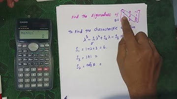 how to find eigen values in using scientific calculator || in tamil ¦¦