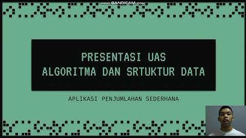 UAS ALGORITMA DAN STRUKTUR DATA (STMIK SUMEDANG)