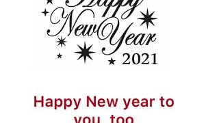 Happy new Year  كيف نرد على 'Happy New Year' بالانجليزي؟