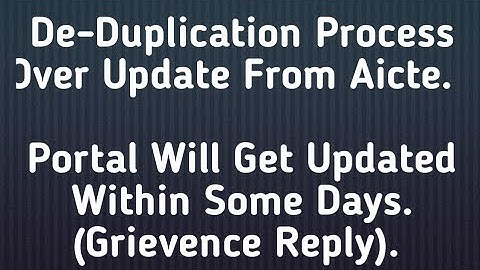 PMSSS On De-Duplication Process/is Payment Suspended Or Students Will Receive it/Grievence Reply.