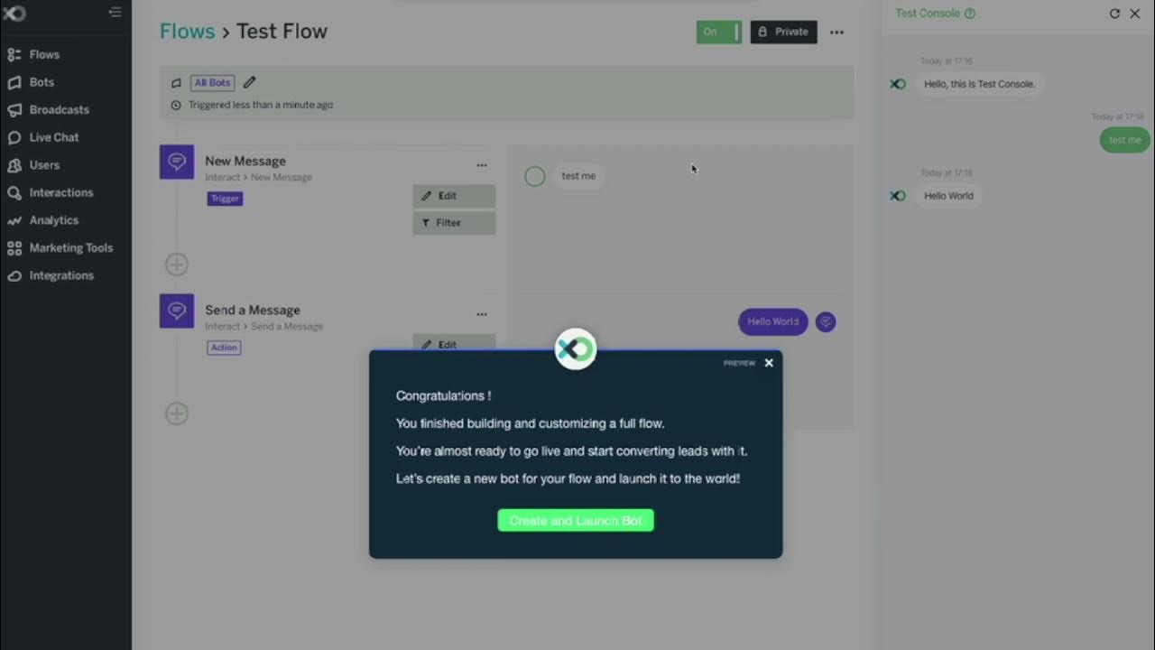 How to set up a chatbot from scratch in three minutes - YouTube
