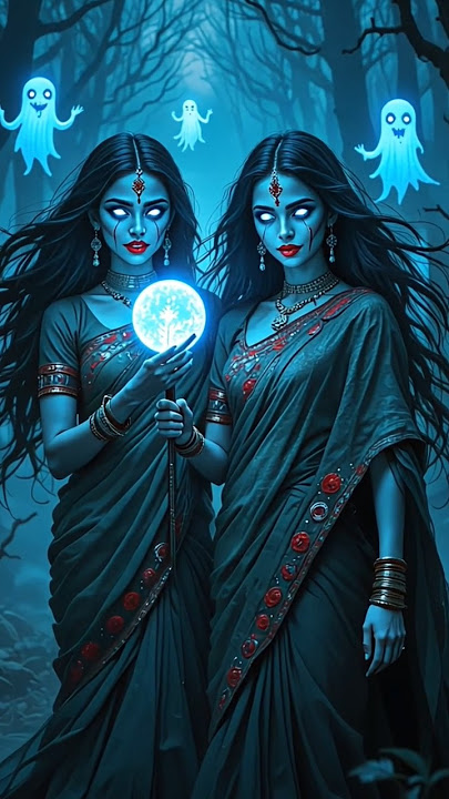 जुड़वा भूतनी 🧟‍♂️🥵 bhoot wali video dhushman chudail bhootiya video bhoot bhoot #horror #bhoot