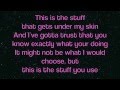 This is the Stuff - Francesca Battistelli (Lyrics)