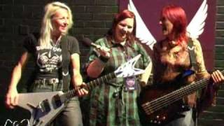 Girlschool Interview at Dean Guitars owners Party London 2009